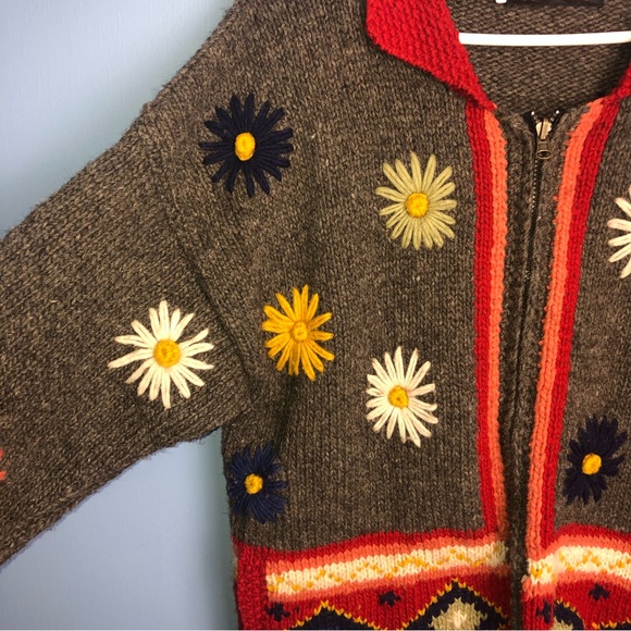 Bolli Importz Women’s size Med 100% Wool zip up sweater - Picture 4 of 15